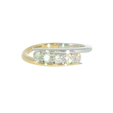 14k Two-tone 0.50 ctw 5 Stone Women's Diamond Ring