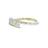 14k Two-tone 0.50 ctw 5 Stone Women's Diamond Ring