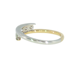 14k Two-tone 0.50 ctw 5 Stone Women's Diamond Ring