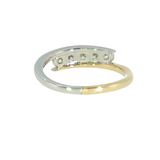 14k Two-tone 0.50 ctw 5 Stone Women's Diamond Ring