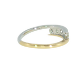 14k Two-tone 0.50 ctw 5 Stone Women's Diamond Ring