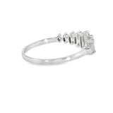 14k White Gold 0.42 ctw Geometric Women's Diamond Ring