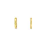 14k Yellow Gold Small Hoop 13.5mm Earrings