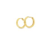 14k Yellow Gold Small Hoop 13.5mm Earrings