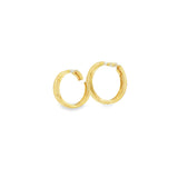 14k Yellow Gold Small Hoop 8mm Earrings