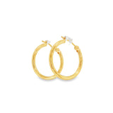 14k Yellow Gold Medium Hoop 20mm Earrings