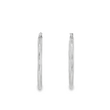 14k White Gold Large Hoop 30mmEarrings