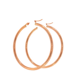 14k Rose Gold Large Hoop 34mm Earrings