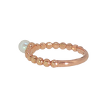 14k Rose Gold Pearl Ring