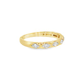14k Yellow Gold 0.25 ctw Multi-Stone Women's Diamond Wedding Band