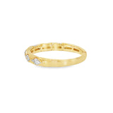 14k Yellow Gold 0.25 ctw Multi-Stone Women's Diamond Wedding Band