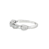 14k White Gold 0.14 ctw Vintage Inspired Women's Diamond Ring
