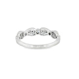 14k White Gold 0.14 ctw Vintage Inspired Women's Diamond Ring
