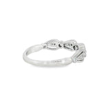 14k White Gold 0.14 ctw Vintage Inspired Women's Diamond Ring