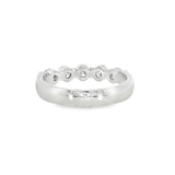 14k White Gold 0.75 ctw 5 Stone Women's Diamond Wedding Band