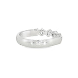 14k White Gold 0.75 ctw 5 Stone Women's Diamond Wedding Band