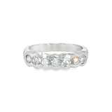 14k White Gold 0.79 ctw Modern Diamond Band