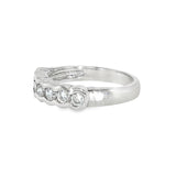 14k White Gold 0.79 ctw Modern Diamond Band