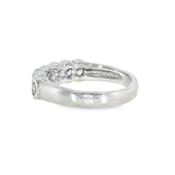 14k White Gold 0.79 ctw Modern Diamond Band