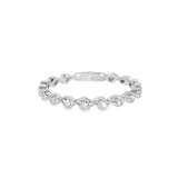 14k White Gold 0.16 ctw Vintage Inspired Women's Diamond Wedding Band