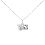 Sterling Silver 0.04 ctw 406 Montana Sapphire Pendant