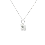 Sterling Silver 0.04 ctw 406 Montana Sapphire Pendant