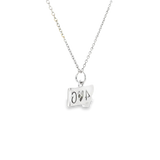 Sterling Silver 0.04 ctw 406 Montana Sapphire Pendant