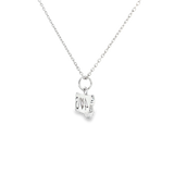Sterling Silver 0.04 ctw 406 Montana Sapphire Pendant