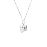 Sterling Silver 0.04 ctw 406 Montana Sapphire Pendant