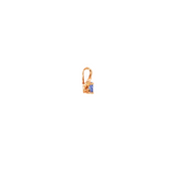 14k Rose Gold 0.20ctw MT Yogo Sapphire Nature Inspired Pendant