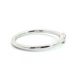 10k White Gold 0.10 ctw Solitaire Diamond Engagement Ring