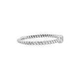 10k White Gold 0.10 ctw Solitaire Diamond Engagement Ring