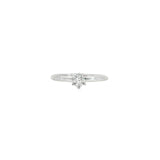 14k White Gold 0.20 ctw Solitaire Diamond Engagement Ring