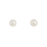 14k Yellow Gold 6mm Pearl Earrings