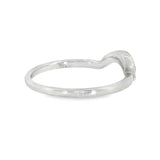 14k White Gold 0.08 ctw Wrap Women's Diamond Wedding Band