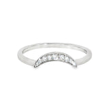 14k White Gold 0.08 ctw Wrap Women's Diamond Wedding Band