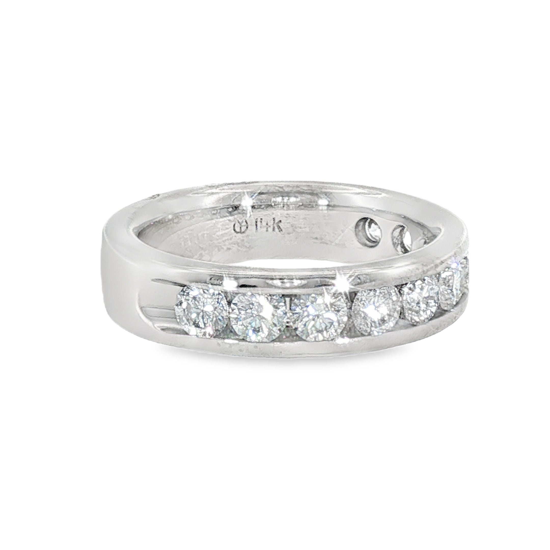 14k White Gold 1.30 ctw Diamond Band