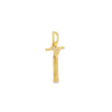 14k Yellow Gold 0.03 ctw Cross Diamond Pendant