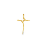 14k Yellow Gold 0.03 ctw Cross Diamond Pendant