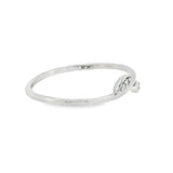 14k White Gold 0.02 ctw Nature Inspired Women's Diamond Ring