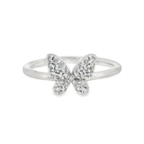 10k White Gold 0.17 ctw Nature Inspired Women's Diamond Ring