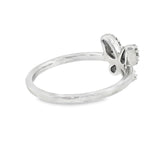 10k White Gold 0.17 ctw Nature Inspired Women's Diamond Ring