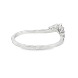14k White Gold 0.12 ctw 7 stone Women's Diamond Wedding Band