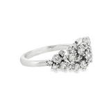14k White Gold 1 ctw Multi-Stone Women's Diamond Ring