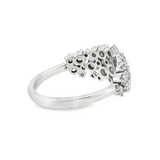 14k White Gold 1 ctw Multi-Stone Women's Diamond Ring