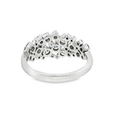 14k White Gold 1 ctw Multi-Stone Women's Diamond Ring