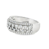 14k White Gold 1.08 ctw Vintage Inspired Women's Diamond Ring