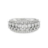 14k White Gold 1.08 ctw Vintage Inspired Women's Diamond Ring