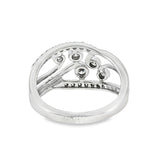 14k White Gold 0.50 ctw Free Form Women's Diamond Ring