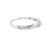 14k White Gold 0.25 ctw Free Form Women's Diamond Ring